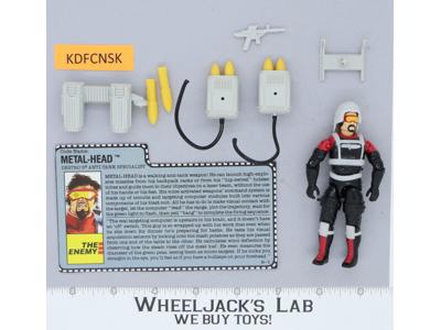 Metal-Head V1 100% Complete G.I. Joe 1990 Hasbro Vintage Action Figure