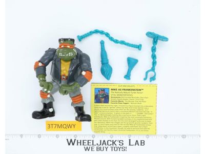 Mike as Frankenstein 100% Complete Universal Studios Monsters TMNT 1993 Playmate