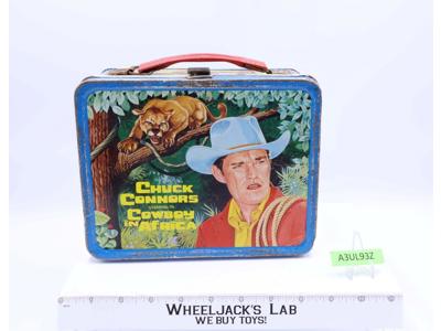 Chuck Connors Starring In Cowboy In Africa Lunchbox NO THERMOS by Thermos 1969