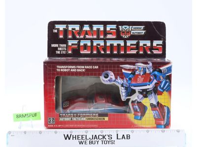 Smokescreen W/BOX & INSERT 100% Complete 1985 Vintage G1 Transformers Figure