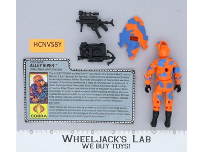 Alley Viper V1 100% Complete G.I. Joe 1989 Hasbro Vintage Action Figure