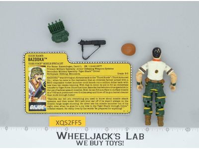 Bazooka V2 Tiger Force 100% Complete G.I. Joe 1988 Hasbro Vintage Action Figure