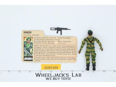 Stalker V1 Straight Arm 100% Complete G.I. Joe 1983 Hasbro Vintage Action Figure