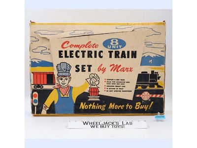 Complete 8 Unit Electrical Train Set 1950s-60s Louis Marx Vintage Toy Train Set