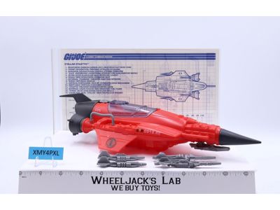 Cobra Stellar Stiletto 100% Complete GI Joe 1988 Hasbro Action Figure Vehicle