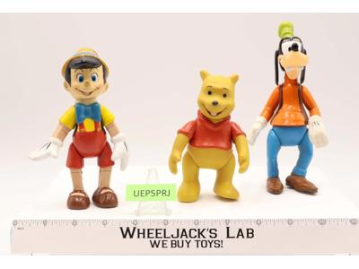 The Disney Store Pinocchio Goofy Winnie the Pooh Figures 4.5" to 6.5"