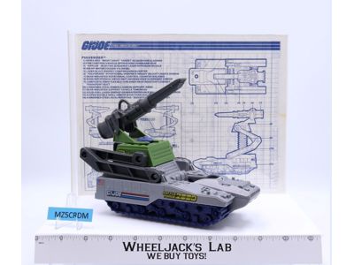 Pulverizer 100% Complete G.I. Joe 1989 Hasbro Vintage Action Figure Vehicle