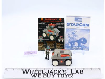 Laser RAT W/Capt. Vic Dakota Hayes Complete Starcom 1986 Coleco Action Figure