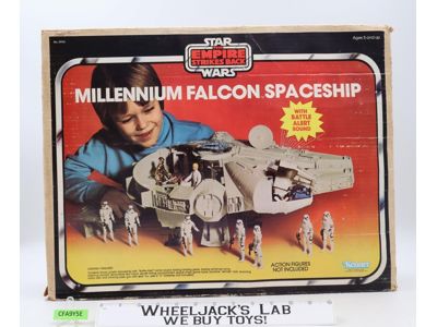 Millennium Falcon WORKS 100% Complete W/Box Star Wars 1979 Kenner Vehicle