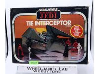 Imperial Tie Interceptor 100% Complete Star Wars ROTJ 1983 Kenner Vehicle