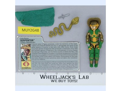 Serpentor V1 100% Complete G.I. Joe 1986 Hasbro Vintage Action Figure