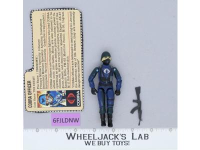 Cobra Officer V1.5 Swivel Arms 100% Complete G.I. Joe 1983 Hasbro Vintage Figure