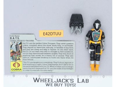 B.A.T.S. V1 100% Complete G.I. Joe 1986 Hasbro Vintage Action Figure