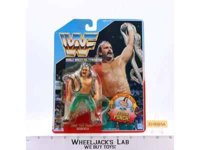 Jake the Snake Roberts Python Punch WWF Wrestling 1990 Hasbro NEW MOSC SEALED