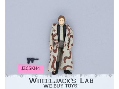 Han Solo Trench Coat 100% Complete Star Wars ROTJ 1983 Vintage Kenner NO REPRO