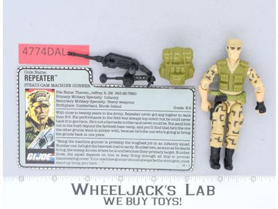 Repeater V1 100% Complete G.I. Joe 1988 Hasbro Vintage Action Figure