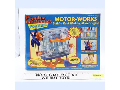#9080 Motor-Works Popular Mechanics for Kids Working Model Engine NEW MISB 1998