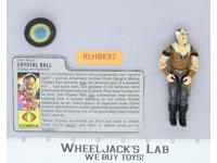 Crystal Ball V1 100% Complete G.I. Joe 1987 Hasbro Vintage Action Figure