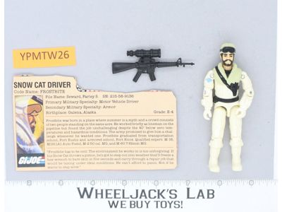 Frostbite V1 100% Complete G.I Joe 1985 Hasbro Vintage Action Figure