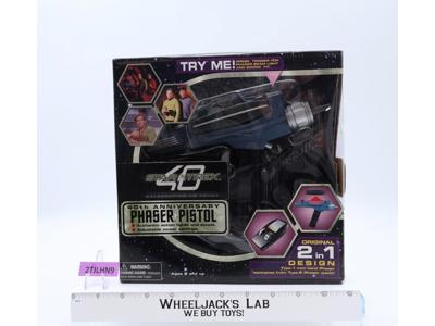 2in1 Phaser Pistol Star Trek 40th Anniversary 2006 Art Asylum Toys NEW SEALED