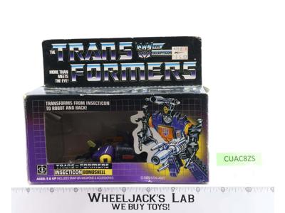 Bombshell NR MINT FIGURE w/Box 100% Complete 1985 Vintage Hasbro G1 Transformers