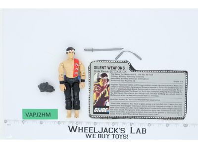 Quick Kick V1 100% Complete G.I. Joe 1985 Hasbro Vintage Action Figure