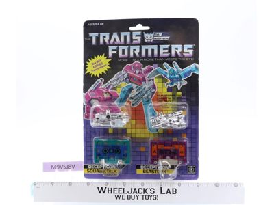 Squawktalk & Beastbox G1 Transformers 1987 Hasbro Action Figure MOSC NEW