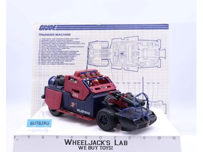 Thunder Machine 100% Complete 1986 GI Joe Hasbro Vehicle Vintage