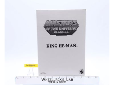 King He-Man w/ Mailer He-Man Masters of the Universe MOTUC 2013 Mattel MOSC