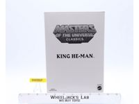 King He-Man w/ Mailer He-Man Masters of the Universe MOTUC 2013 Mattel MOSC