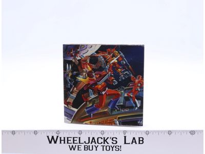 Rodimus Prime Insert Poster Glow In The Dark 1986 G1 Transformers Vintage