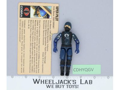 Viper Pilot V1 100% Complete 1983 G.I. Joe Hasbro Vintage Action Figure
