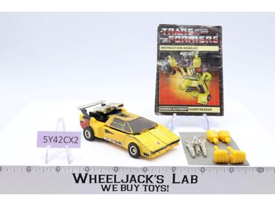 Sunstreaker 100% Complete 1990 Vintage Hasbro G1 Transformers Action Figure