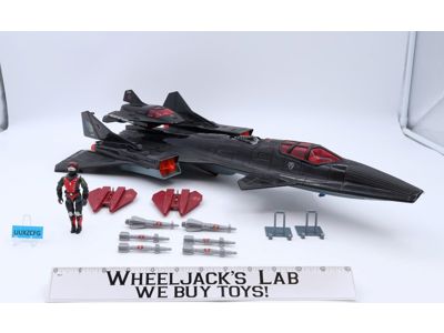 Cobra Night Raven S3P 100% Complete GI Joe 1986 Hasbro Action Figure Vehicle