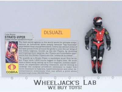 Strato-Viper V1 100% Complete G.I. Joe 1986 Hasbro Vintage Action Figure