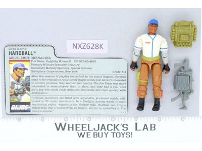 Hardball V1 100% Complete G.I. Joe 1988 Hasbro Vintage Action Figure
