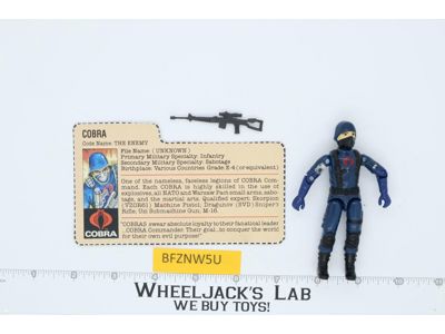 Cobra V1.5 Swivel Arms 100% Complete G.I. Joe 1983 Hasbro Vintage Action Figure