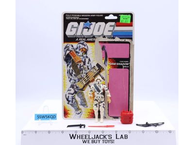 Storm Shadow V2 100% Complete W/Cardback G.I. Joe 1988 Hasbro Vintage Figure
