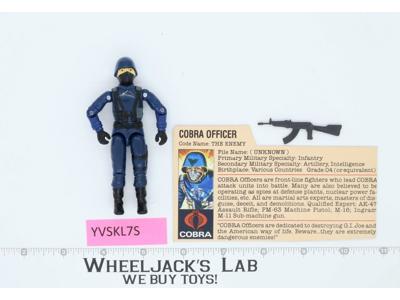 Cobra Officer V1.5 RED CARD BACK Complete G.I. Joe 1983 Hasbro Vintage Figure