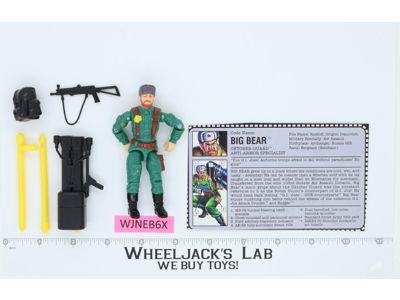 Big Bear V1 100% Complete G.I. Joe 1992 Hasbro Vintage Action Figure