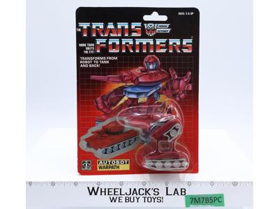 Warpath G1 Transformers 1985 Hasbro Vintage Action Figure NEW MOSC SEALED