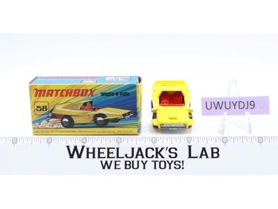 Woosh N Push No 58 Superfast Lesney Matchbox 1971 W/Box England Vintage