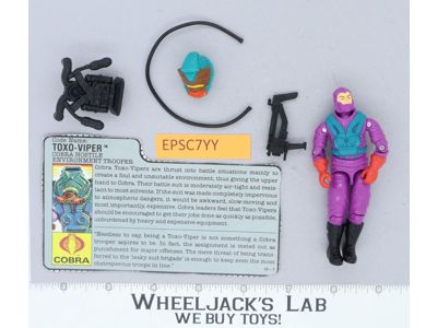 Toxo Viper V1 100% Complete G.I. Joe 1988 Hasbro Vintage Action Figure