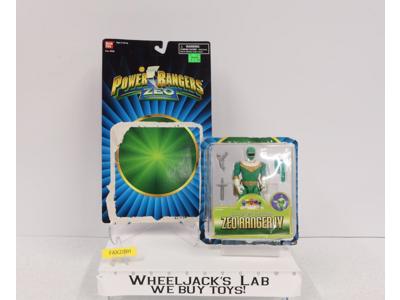 Green Hatchet Action Zeo Ranger IV Complete Power Rangers Zeo 1995 Bandai Figure