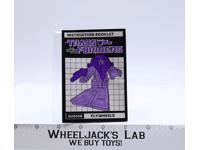 Flywheels Action Figure Instruction Manual Booklet 1987 Hasbro G1 Transformers