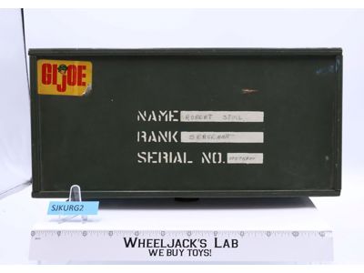 GI Joe Wooden Footlocker 1964 Vintage Action Accessory
