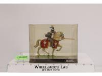 Knight on White Horse Vintage Toy Soldier Elastolin by Preiser 5" NIB
