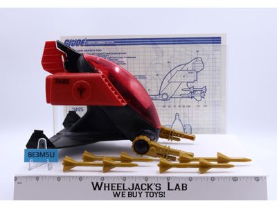 A.G.P. Anti-Gravity Pod 100% Complete GI Joe 1988 Hasbro Action Figure Vehicle