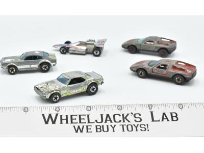 Lot X5 1970's Hot Wheels Mattel Vintage Blackwalls