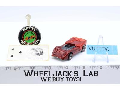 McLaren M6A Red With Button 1969 Redline Hot Wheels Mattel Vintage RL